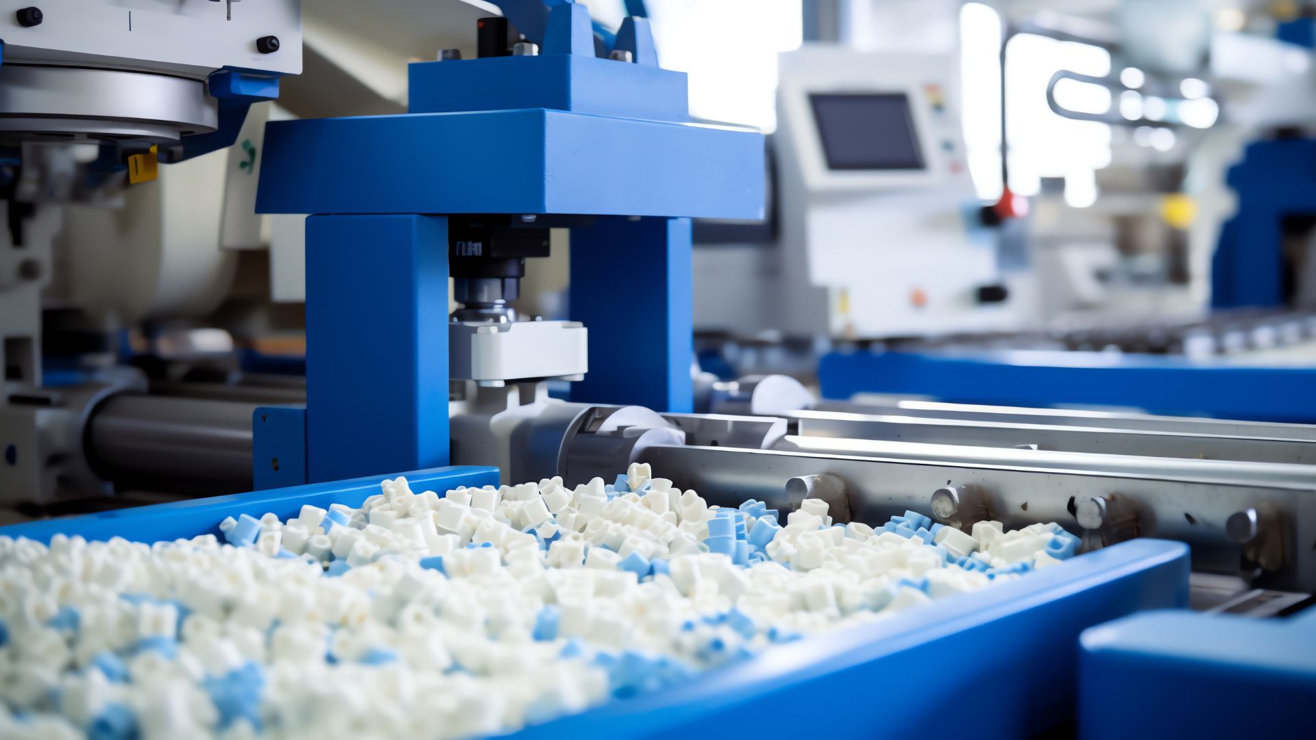 Masterbatch in injection molding is integrated into the production line to improve processing efficiency. 