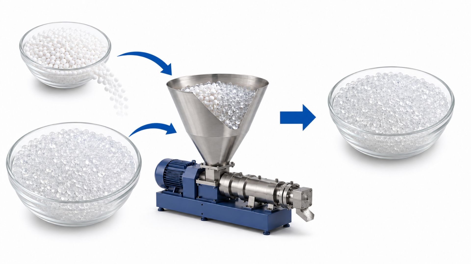 Antioxidant masterbatch contains concentrated stabilizers dispersed in a compatible carrier resin to protect polymers against thermal-oxidative degradation